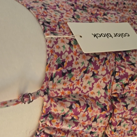 Chic Floral Maxi Dress in Pink and Purple New - Picture 9 of 17